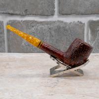 Savinelli Miele 111 Rustic Straight Honey 9mm Filter Fishtail Pipe (SAV1515)