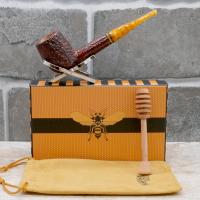 Savinelli Miele 111 Rustic Straight Honey 9mm Filter Fishtail Pipe (SAV1515)