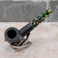 Savinelli Camouflage Rustic 101 Black 6mm Fishtail Pipe (SAV1520) (End of Line)