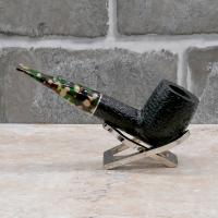 Savinelli Camouflage Rustic 101 Black 6mm Fishtail Pipe (SAV1520) (End of Line)