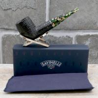 Savinelli Camouflage Rustic 101 Black 6mm Fishtail Pipe (SAV1520) (End of Line)
