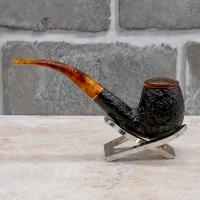 Savinelli Tortuga 602 Rustic Bent 6mm Filter Fishtail Pipe (SAV1529)