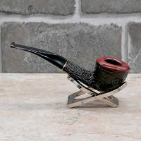 Savinelli Roma 305 Rustic Bent 6mm Filter Fishtail Pipe (SAV1531)