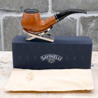 Savinelli Monsieur Smooth 645 KS 6 mm Filter Fishtail Pipe (SAV1550)