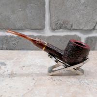 Savinelli Roma Lucite 122 Rustic 6mm Filter Half Bent Pot Fishtail Pipe (SAV1560)