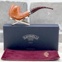 Savinelli Bacco 602 Smooth Natural 6mm Fishtail Pipe (SAV1585)