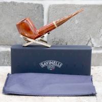 Savinelli Dolomiti 128 Smooth Light Brown Fishtail 9mm Pipe (SAV1587)