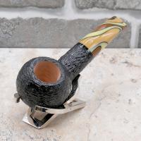 Savinelli Paloma 320 Rustic Black 9mm Filter Fishtail Pipe (SAV1595)