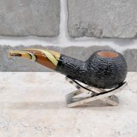 Savinelli Paloma 320 Rustic Black 9mm Filter Fishtail Pipe (SAV1595)