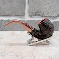 Savinelli Roma Lucite 614 Rustic Billiard Bent 6mm Fishtail Pipe (SAV1604)