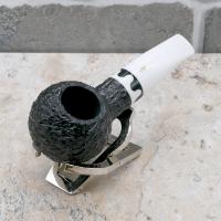 Savinelli Balanzone 320 Rustic Nera Bent 6mm Fishtail Pipe (SAV1611)