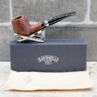 Savinelli Lancelot Rustic Brown 145 KS 6 mm Filter Fishtail Pipe (SAV1655)  - End of Line