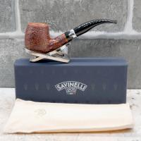 Savinelli Lancelot Rustic Brown 670 KS 6 mm Filter Fishtail Pipe (SAV1656) - End of Line