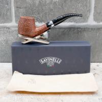 Savinelli Lancelot Rustic Brown 670 KS 9 mm Filter Fishtail Pipe (SAV1657)  - End of Line