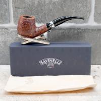 Savinelli Lancelot Rustic Brown 670 KS 6 mm Filter Fishtail Pipe (SAV1661) - End of Line