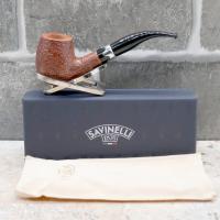 Savinelli Lancelot Rustic Brown 670 KS 6 mm Filter Fishtail Pipe (SAV1662) - End of Line