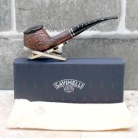 Savinelli Monsieur Sandblast 315 KS 6 mm Filter Fishtail Pipe (SAV1663)