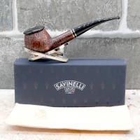 Savinelli Monsieur Sandblast 315 KS 6 mm Filter Fishtail Pipe (SAV1664)