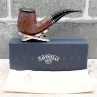 Savinelli Monsieur Sandblast 616 KS 6 mm Filter Fishtail Pipe (SAV1667)