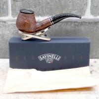 Savinelli Monsieur Sandblast 645 KS 6 mm Filter Fishtail Pipe (SAV1668)