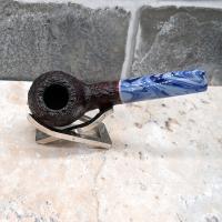 Savinelli Oceano Dark Rustic 673 Bent Rhodesian 6mm Filter Pipe (SAV1703)