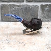 Savinelli Oceano Dark Rustic 673 Bent Rhodesian 6mm Filter Pipe (SAV1703)