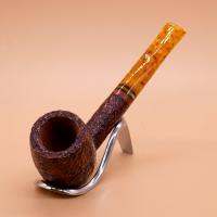 Savinelli Miele 111 Brownblast Straight Honey 9mm Filter Fishtail Pipe (SAV1722)