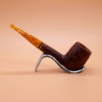 Savinelli Miele 111 Brownblast Straight Honey 9mm Filter Fishtail Pipe (SAV1722)