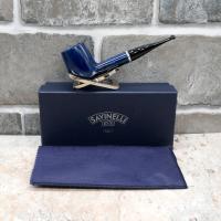 Savinelli Arcobaleno Blue 111 Smooth Straight 9mm Filter Fishtail Pipe (SAV1726)