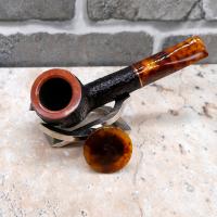 Savinelli Tortuga 129 Rustic Straight 6mm Fishtail Pipe (SAV1730)