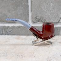 Savinelli Oceano Dark Rustic 606 Bent Billiard 6mm Fishtail Pipe (SAV1735)