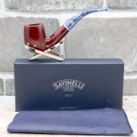 Savinelli Oceano Dark Rustic 606 Bent Billiard 6mm Fishtail Pipe (SAV1735)