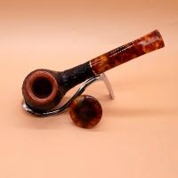 Savinelli Tortuga 626 Rustic Bent 6mm Filter Fishtail Pipe (SAV1737)