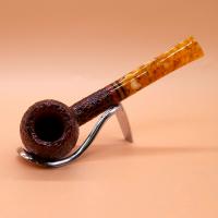 Savinelli Miele 207 Brownblast Straight Honey 9mm Filter Fishtail Pipe (SAV1763)