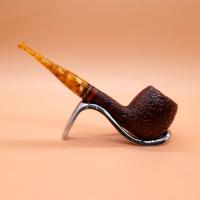 Savinelli Miele 207 Brownblast Straight Honey 9mm Filter Fishtail Pipe (SAV1763)