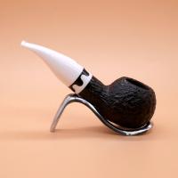 Savinelli Balanzone 320 Rustic Nera Bent 6mm Fishtail Pipe (SAV1805)