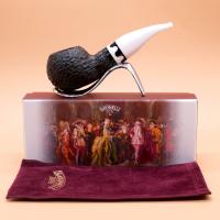Savinelli Balanzone 320 Rustic Nera Bent 6mm Fishtail Pipe (SAV1805)