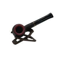 Savinelli Roma 207 Rustic Straight 6mm Filter Fishtail Pipe (SAV1814)