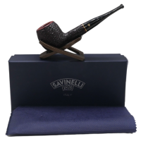 Savinelli Roma 207 Rustic Straight 6mm Filter Fishtail Pipe (SAV1814)