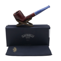 Savinelli Oceano Burgundy 111 Smooth Billiard 6mm Fishtail Pipe (SAV1859)
