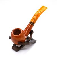 Savinelli Miele 626 Smooth Bent Honey 6mm Fishtail Pipe (SAV1865)