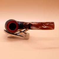 Savinelli Roma Lucite 614 Rustic Billiard Bent 6mm Fishtail Pipe (SAV1891)
