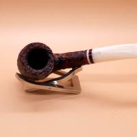 Savinelli Avorio 606 Rustic Brown 9mm Filter Fishtail Pipe (SAV1903)