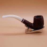 Savinelli Avorio 606 Rustic Brown 9mm Filter Fishtail Pipe (SAV1903)