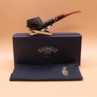 Savinelli Roma Lucite 315 Rustic KS 6mm Filter Fishtail Pipe (SAV1949)