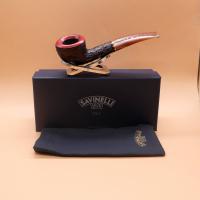Savinelli Roma Lucite 316 Rustic 6mm Filter Fishtail Pipe (SAV1951)