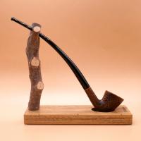 Savinelli Churchwarden 921 Brownblast Bent 6mm Fishtail Pipe (SAV1958)