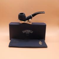 Savinelli Arcobaleno Blue 626 Rustic Bent 6mm Fishtail Pipe (SAV1967)
