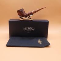 Savinelli Dolomiti 106 Rustic Light Brown 9mm Filter Fishtail Pipe (SAV1971)