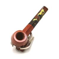 Savinelli Paloma 510 Smooth Brown 6mm Filter Fishtail Pipe (SAV2034)
